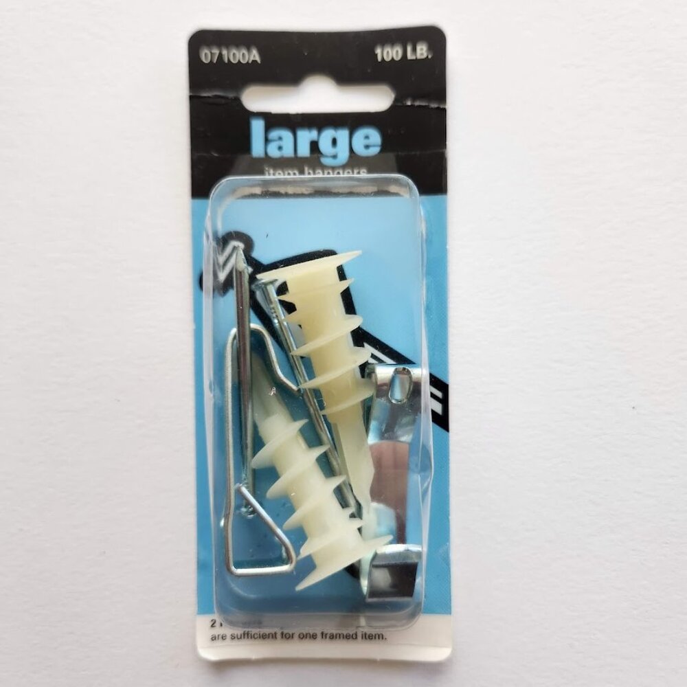 NEW LARGE Photo Hanging Hardware 100 LB Tools Tool 07100A 96931 Drywall Anchors